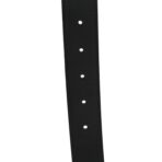 Azalea Calfskin Enamel Monochrome Double G 30mm Belt 105 42 Black - 图片 4