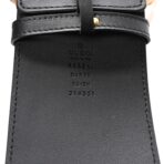 Moon Calfskin Pearl Double G 70mm Belt 85 34 Black Cream - 图片 5