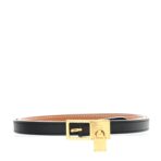 Swift Epsom 13mm Lucky 85 34 15 Belt  Black Gold