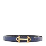 Epsom Swift Perforated 24mm Mors H Belt 70 28 Black Bleu Saphir