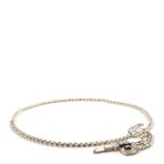 Metal Resin Crystal CC Lipstick Chain Belt 85 Gold Pink Black