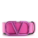 Glossy Calfskin Lacquer Monochrome VLogo 30mm Belt S 95 38 Pink PP