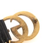 Faded Calfskin Double G 40mm Belt 75 30 Black - 图片 6