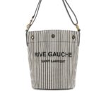 Rive Gauche Striped Bucket Bag