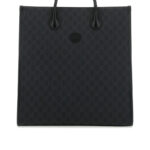 GG Supreme Fabric and Leather Shopping Bag
