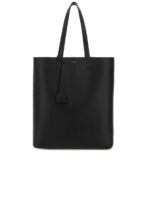 Bold Leather Shopping Tote Bag