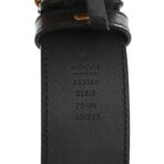 Moon Calfskin Pearl Double G 40mm Belt 75 30 Black Cream - 图片 5