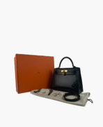 Hermès Kelly 28 Box Leather Black GHW - 图片 7