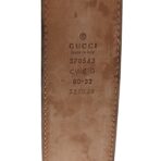 Guccissima Signature Interlocking G 37mm Belt 80 32 Black - 图片 3