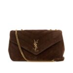 Loulou Medium in Matelassé Suede