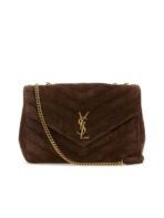 Loulou Large in Matelassé Suede