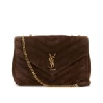 Loulou Large in Matelassé Suede