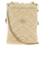 GG Marmont Small Bucket Bag in Denim