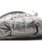 Metallic Goatskin Quilted Banane Waist Bag Fanny Pack Silver - 图片 10