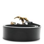 Calfskin Crystal Double G 40mm Belt 80 32 Black Multicolor - 图片 2