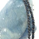 Sequin Tri-color Waterfall Waist Bag Fanny Pack Silver Blue - 图片 12