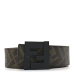 Cuoio Romano Glazed Fabric Enamel FF 1974 Reversible Belt 100 40 Black