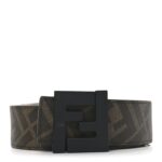 Cuoio Romano Glazed Fabric Enamel FF 1974 Reversible Belt 100 40 Black
