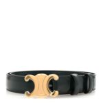 Box Calfskin Triomphe Belt 80 32 Green