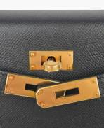 Hermès Kelly 28 Epsom Sellier Black GHW - 图片 9