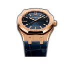 41mm 18k Rose Gold Blue Dial On Leather - 图片 2