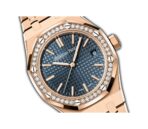37mm 18k Rose Gold Diamond Bezel Blue Dial Automatic - 图片 2