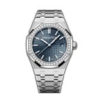 34mm Steel Diamond Bezel Blue Dial Auto
