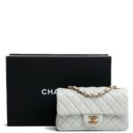 CHANEL Rectangular Mini Flap - Light Grey - 图片 3