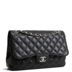 CHANEL Caviar Jumbo Double Flap Bag - Black - 图片 3