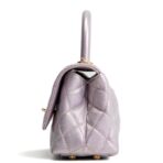 CHANEL Iridescent Caviar Extra Mini Coco Handle Flap Bag - Purple - 图片 6