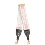CHRISTIAN DIOR Adjustable Canvas Shoulder Strap - Pink