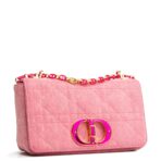 DIOR Denim Cannage Caro Medium - Pink OUTLET FINAL SALE - 图片 3