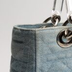 DIOR Vintage Medium Lady Dior w/Strap - Denim Cannage - 图片 11
