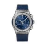 42mm Titanium Chronograph Blue Dial