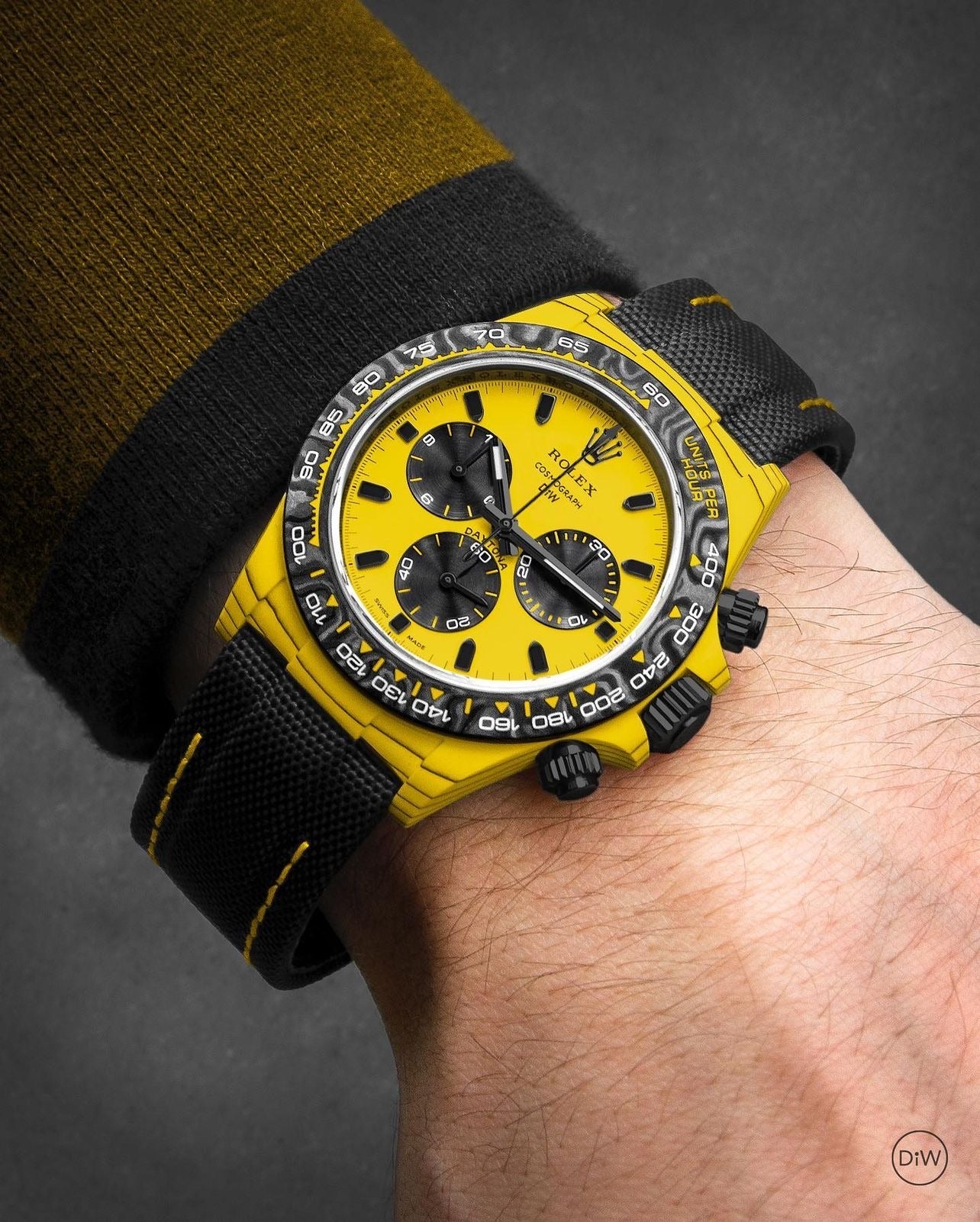 IMG_0242.jpg BumbleBee Rolex DiW Daytona CarboQuartz (Retail: €61 990) - 图片 1