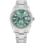 Rolex Sky-Dweller 336934 – 42mm Stainless Steel & White Gold Green Dial Oyster Bracelet