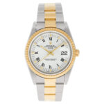 Rolex Oyster Perpetual Date 34mm – Steel & 18k Yellow Gold with White Dial | Ref. 15223