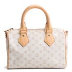 LOUIS VUITTON Speedy 20 Bandouliere Jacquard Mini Monogram Canvas - Mastic Cream - 图片 5