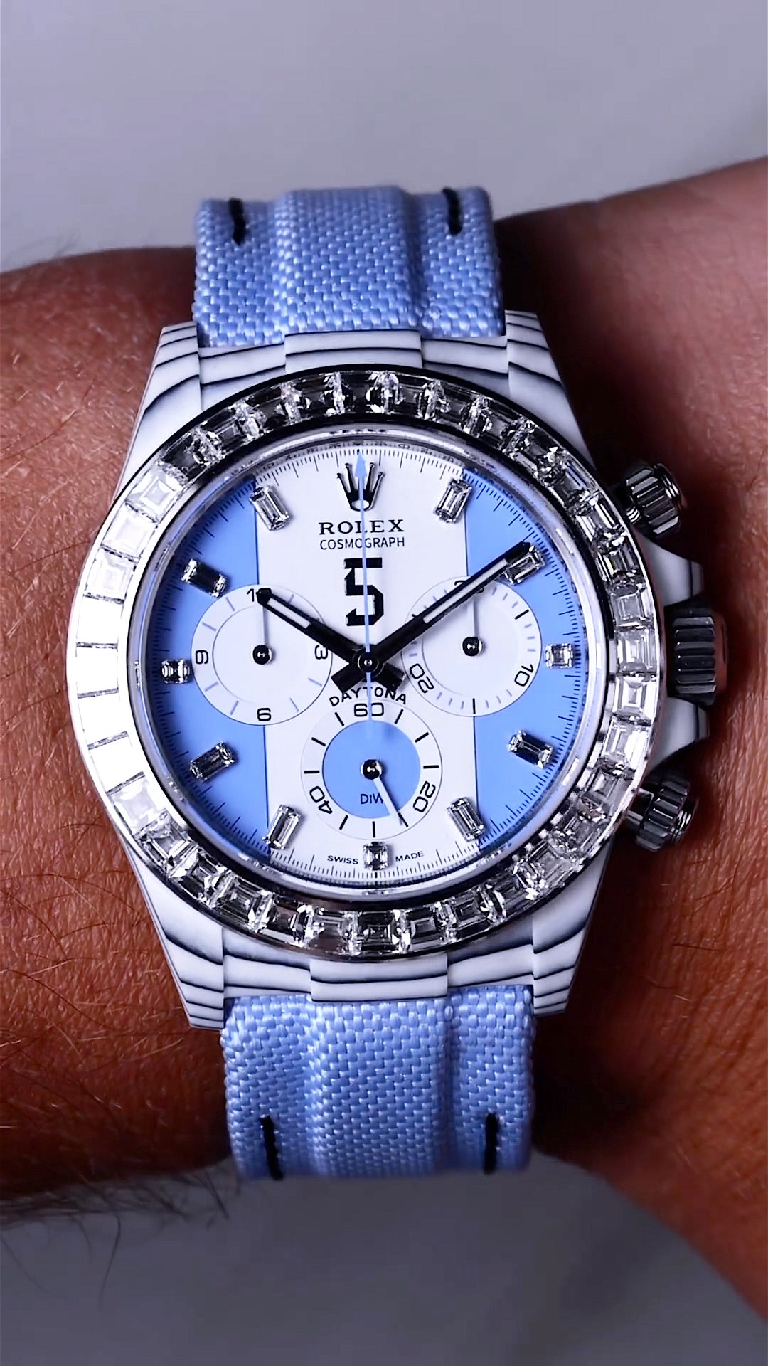 LeandroParedesDiamondcopy.jpg DiW Rolex Daytona LEANDRO PAREDES Diamond Bezel (Retail: €79 990) - 图片 1
