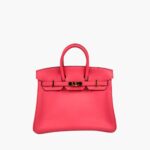 Hermès Birkin Swift Retourne Rose Confetti 25 GHW