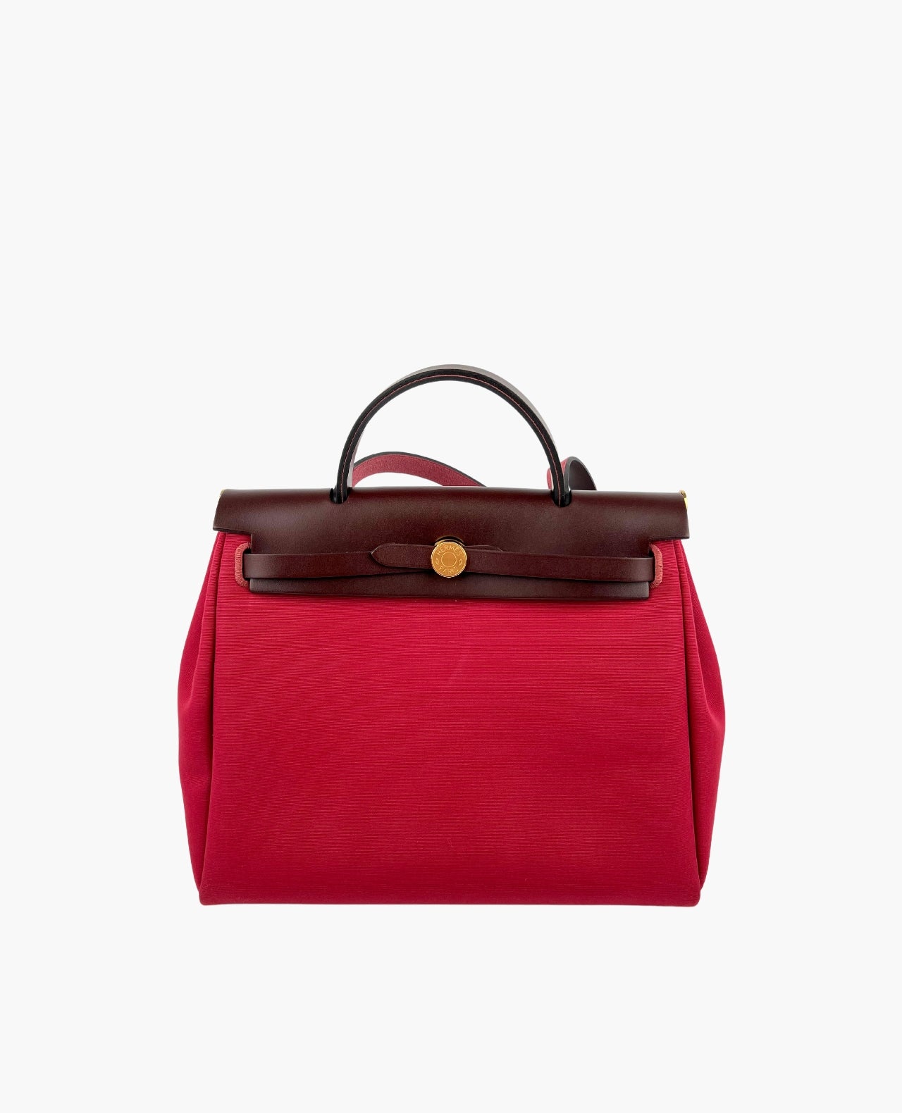 Luxury-Helsinki-Pre-loved-Designer-Bags-Accessories-and-Watches-Hermes-Herbag-31-Zip-Red-front.jpg Hermès Herbag Zip 31 Rubis Rouge GHW - 图片 1