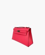 Hermès Kelly Pochette Clutch Rose Azalee Epsom PHW - 图片 4
