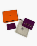 Hermès Roulis Slim Wallet Belt Bag Purple GHW - 图片 8