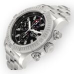 Breitling Super Avenger A13370 Black Dial Chronograph Steel Mens Watch - 图片 3