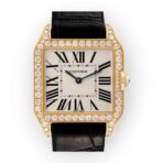 Cartier Santos Dumont Yellow Gold WH100351 Silver Dial Women's Watch - 图片 5