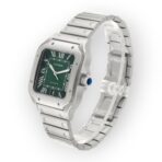 Cartier Santos Large Green Dial Steel Mens Watch WSSA0062 - 图片 5