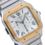 Cartier Santos W2SA0008 43mm White Dial With Two Tone Bracelet - 图片 4