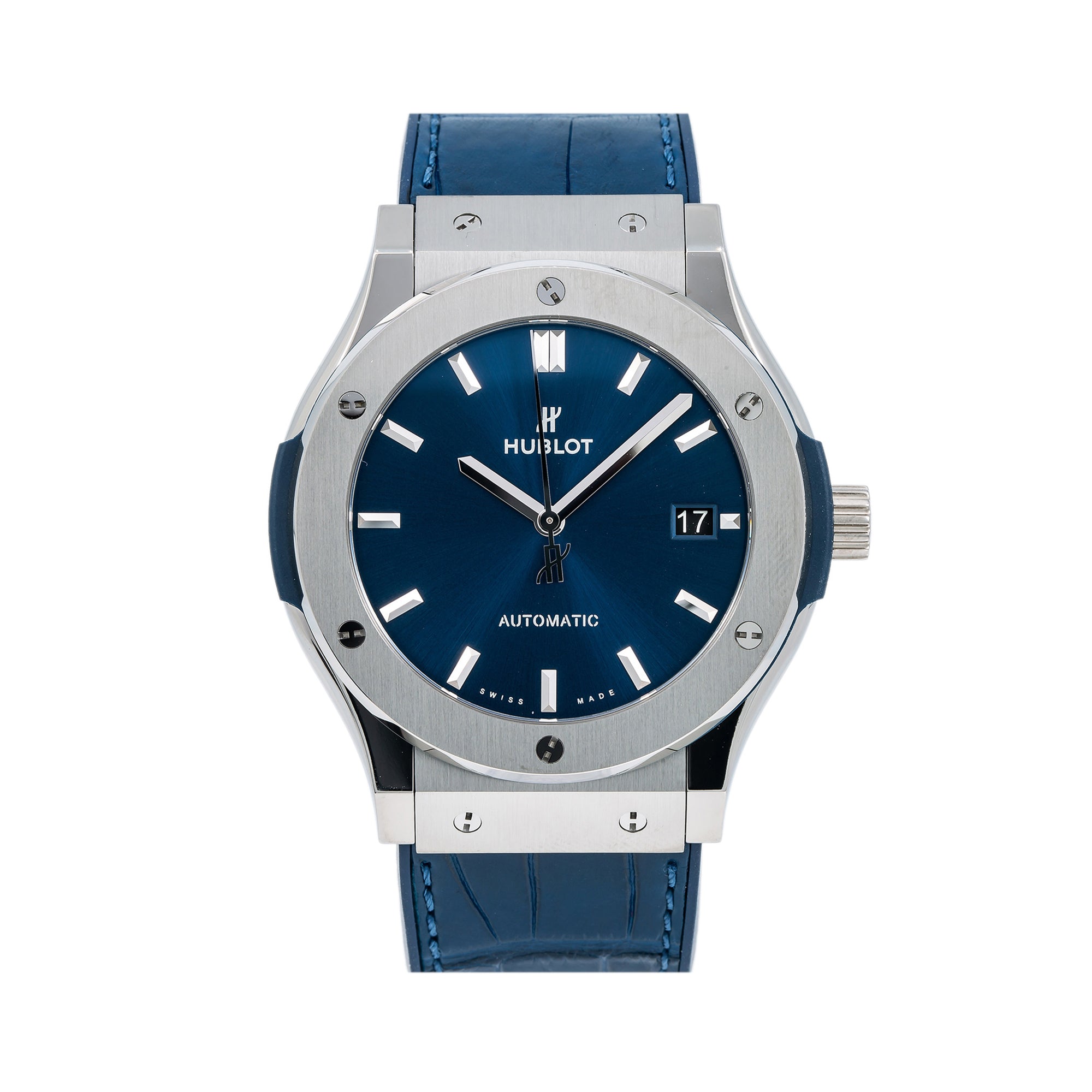 Pre-Owned-Hublot-Classic-Fusion-Blue-511_NX_7170_LR-45MM-Blue-Dial-With-Leather-Bracelet-JD-Watches-NY.jpg Hublot Classic Fusion Blue 511.NX.7170.LR 45MM Blue Dial With Leather Bracelet - 图片 1
