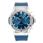 Hublot Classic Fusion Chronograph 521.NX.1171.RX Blue Dial With Rubber Bracelet