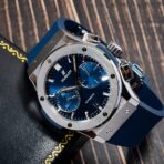 Hublot Classic Fusion Chronograph 521.NX.1171.RX Blue Dial With Rubber Bracelet - 图片 3